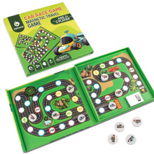 Magnetisches Autorennspiel für Kinder 3-8 - Perfektes Reisespielzeug für Kleinkinder