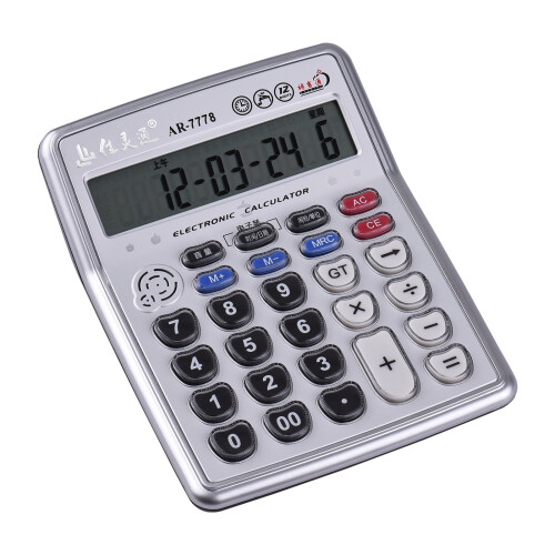 Desktop Calculator 12-Digit LCD with Piano and Alarm 1