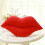Μαξιλάρι βελούδου 3D Red Lips 50x28cm 2