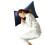 Funda de almohada de algodón 74x48cm Azul cielo oscuro 5