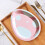 Oster-Pappteller, rosa, 8-teiliges Set 4