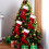 Meias de Natal de veludo vermelho com punho branco, 45 cm (17,7 polegadas) 2