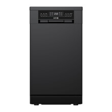 HYE Freestanding Slimline Dishwasher, 45cm, Black