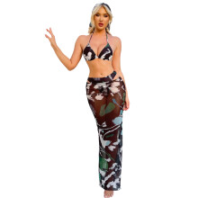 Swimming Skirt Clothing Headscarf Fine Tailoring-Black L