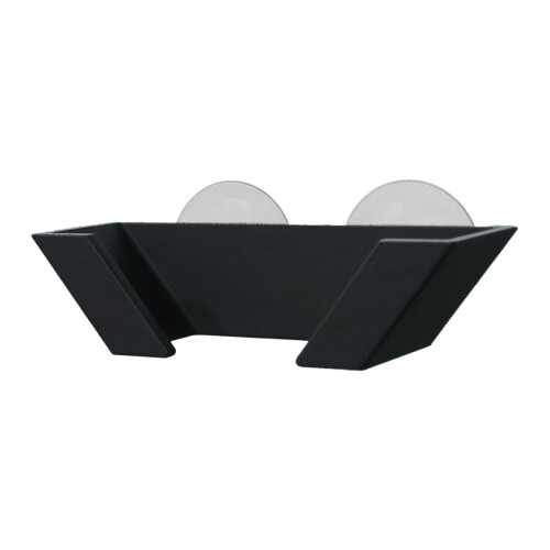Compact Elegant Rack for Tennis Accessories-black suction cup