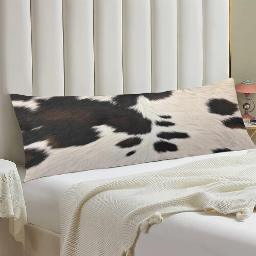 Capa de almofada de corpo com estampa de vaca, 50,8 x 137 cm (20 x 54 polegadas) 1