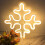 LED-Neon-Leuchtschild „Schneeflocke“ – USB- oder Batteriebetrieb 3