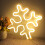 LED-Neon-Leuchtschild „Schneeflocke“ – USB- oder Batteriebetrieb 4