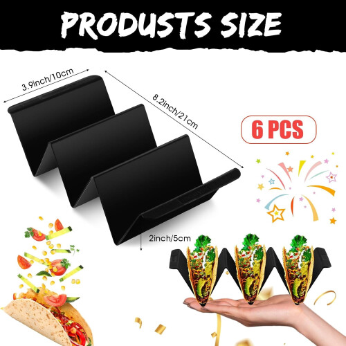 Taco-Halter-Set, 6-teilig – Große V-förmige Ständer 1
