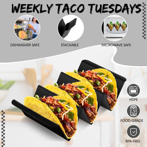 Taco-Halter-Set, 6-teilig – Große V-förmige Ständer 2