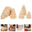 Houten kerstboomversieringenset 3
