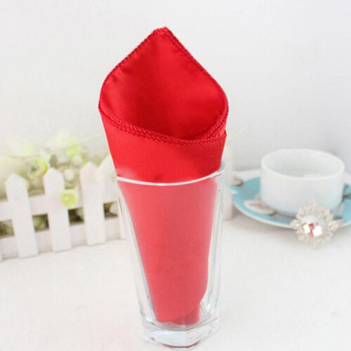 Mouchoirs en polyester 30 x 30 cm, lot de 10 1