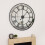 Charles Bentley Charles Bentley Windermere Mirrored Skeleton Wall Clock, Black, 90x90x5cm 1
