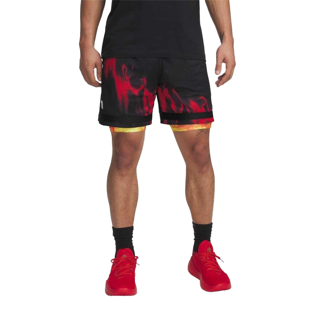 Under Armour Mens Flames Basketball Shorts