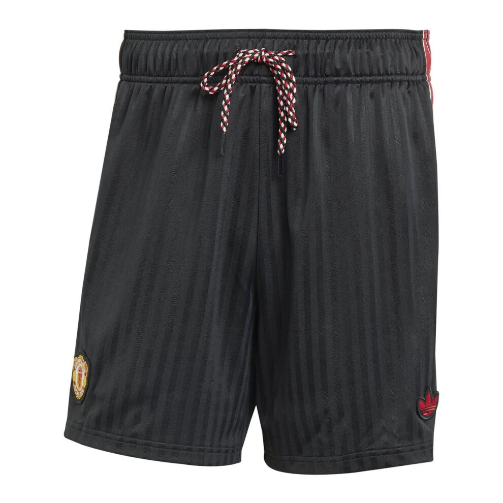 Adidas Unisex Adult Terrace Icons Polyester Manchester United Fc Shorts