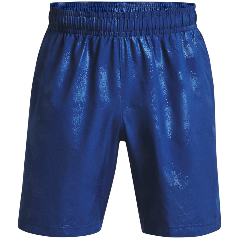Under Armour Mens Performance Athletic Workout Shorts Blue