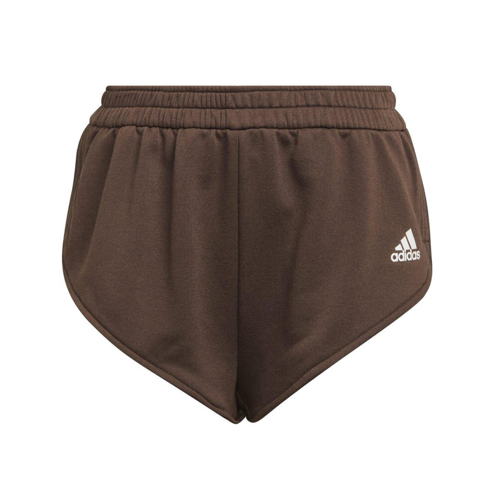 Adidas Womens/Ladies Cotton Blend Running Shorts Brown