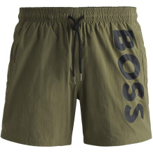 (S, Dark Beige) Boss Mens Octopus Swim Shorts