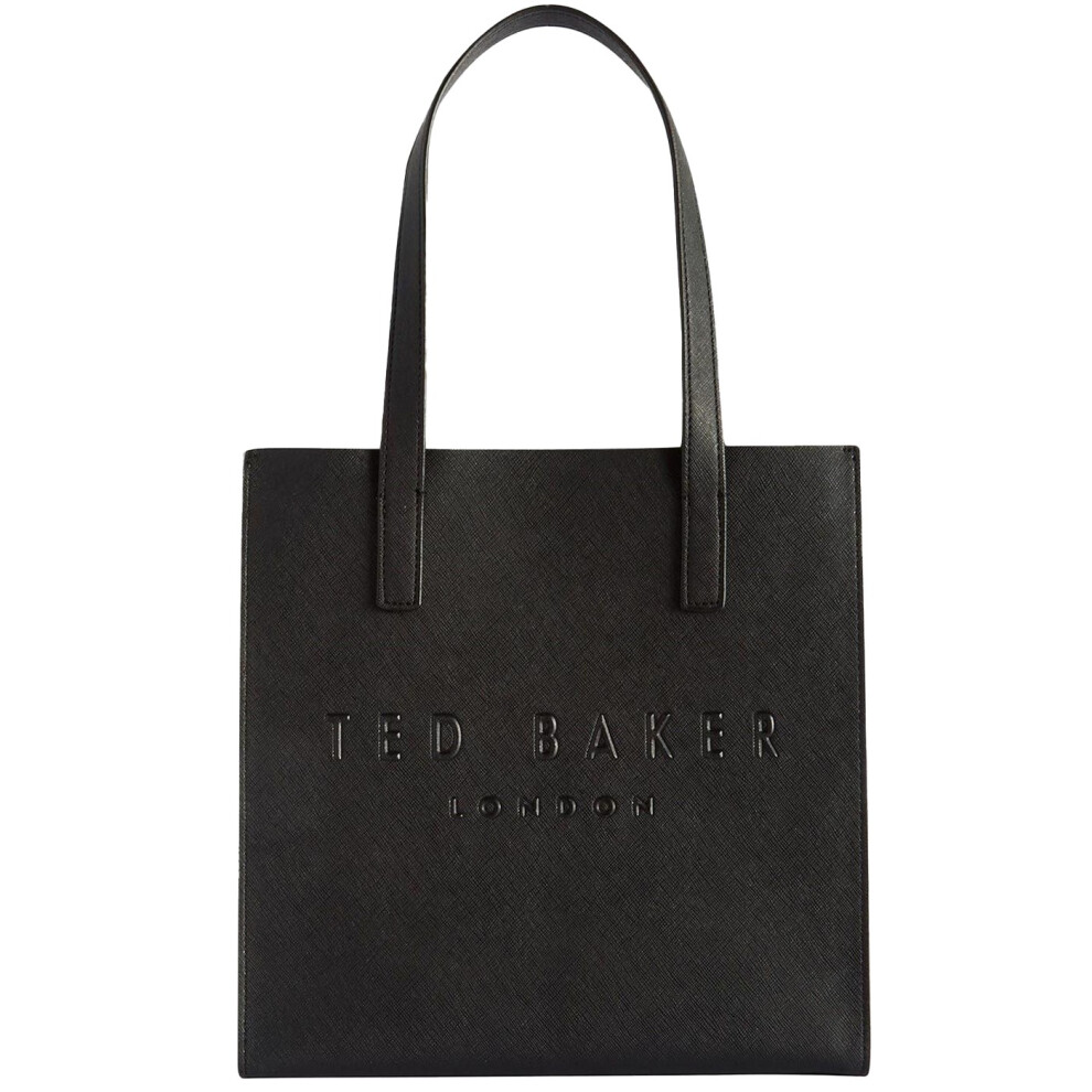 Ted Baker (One Size, Black) Soocon Logo Faux Leather Shopper Bag