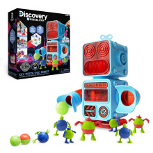 Discovery #MINDBLOWN DIY Prize-Pod Robot Kit, 52-Piece Vending Machine Building Set, 12 Transforming Capsules, Educational Science Experiment, Enginee