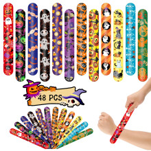 48 Bracelets à Claquer de Noël - Faveurs de Fête pour Enfants - 12 Designs