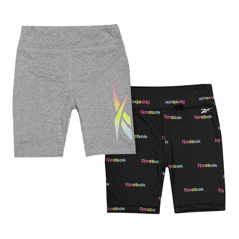 Reebok Girls Slim Shorts (Pack Of 2)