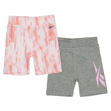 Reebok Girls Tie Dye Biker Shorts (Pack of 2)