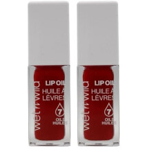 wet n wild Lip Oil - Lightweight, Non-Sticky, Hydrating & Nourishing Formula with Marula & Jojoba Oils, Vegan & Cruelty-Free - Heart Rate (Pack of 2)