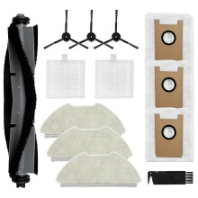 Ersatzzubehörset für Airrobo T20+ Saugroboter: Hauptbürste, Seitenbürste, HEPA-Filter, Wischtuch, Staubbeutel