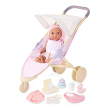 LullaBaby 14-inch Realistische Baby Pop Diaper & Zorgaccessoires Set