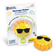 Learning Resources Message Maker Aufnehmbare Schaltfläche Sonne, Soziale Emotionale Lernspielzeuge, 1 Stück