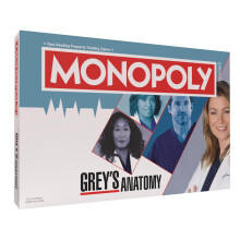Monopoly: Grey's Anatomy Board Game | Featuring Ferry Boat, Clipboard, Scrub Top, and More | Buy, Sell, Trade Iconic Doctors from Miranda Bailey to Me