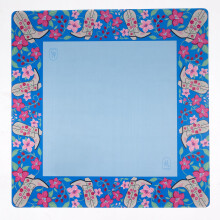 Hutch & Nook Mahjong Mat | 33" Antislip Tafelkleed | Decoratieve Spellenmat voor Mahjong, Domino's, Poker en Meer (Blauwe Cowboylaars)