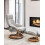 Beliani Massage Chair FORCE with Footstool Faux Leather Light Grey 2