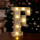 Letra F iluminada por LED – 15 cm 1