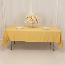 Champagne Lamour Satin suorakaiteen muotoinen pöytäliina 60" x 102"
