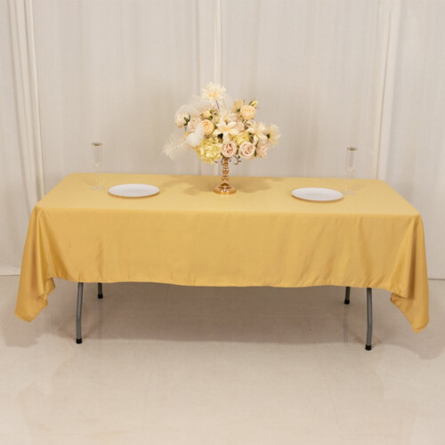 Champagne Lamour Satin rektangulär duk60" x102"