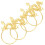 4-delte guld metal drage servietringe 1