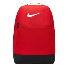 (One Size, Uni Red/Black/White) Nike Unisex Adult Brasilia Logo Backpack