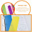 Plastic Snap-in Bookmarks for 3-Ring Binders 5 Pcs 4