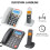 D2015TAM bedrade telefoon met speakerphone, ABS-behuizing 3