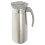 Jarra de acero inoxidable gris con tapa antiderrame. 1