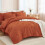 Burnt Orange Comforter Set Full Size 7-Piece 1