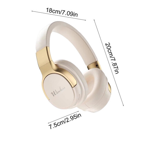 Cuffie Bluetooth wireless over-ear pieghevoli da 5,3 pollici 2