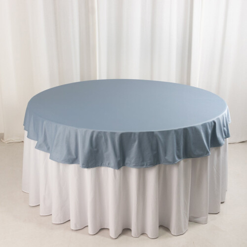 BalsaCircle70in Dusty Blue Runde Scuba Tischdecke 1