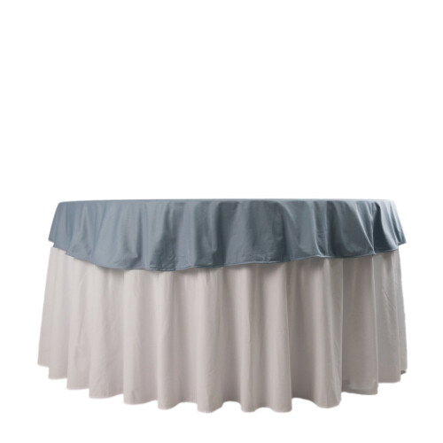 BalsaCircle70in Dusty Blue Runde Scuba Tischdecke 2