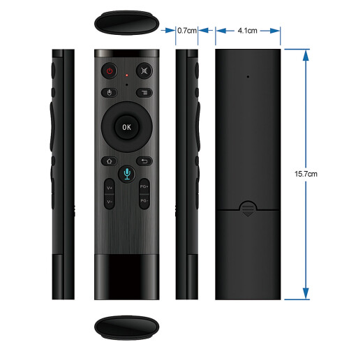 Ασύρματο τηλεχειριστήριο USB με φωνητική είσοδο για υπολογιστή και τηλεόραση 2