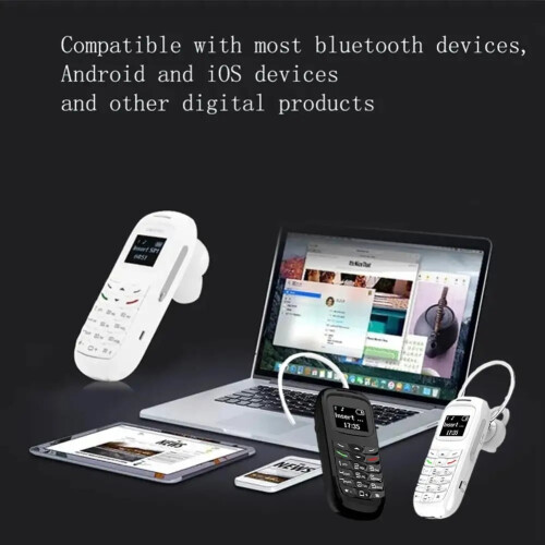 Telefono GSM BM70Mini con Bluetooth, display da 0,66", doppio 2