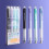 Lot de 4 stylos gel effaçables, pointe fine 0,5 mm, rétractables 2