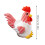 Grote pluche kip, knuffeldier, 30 cm 3